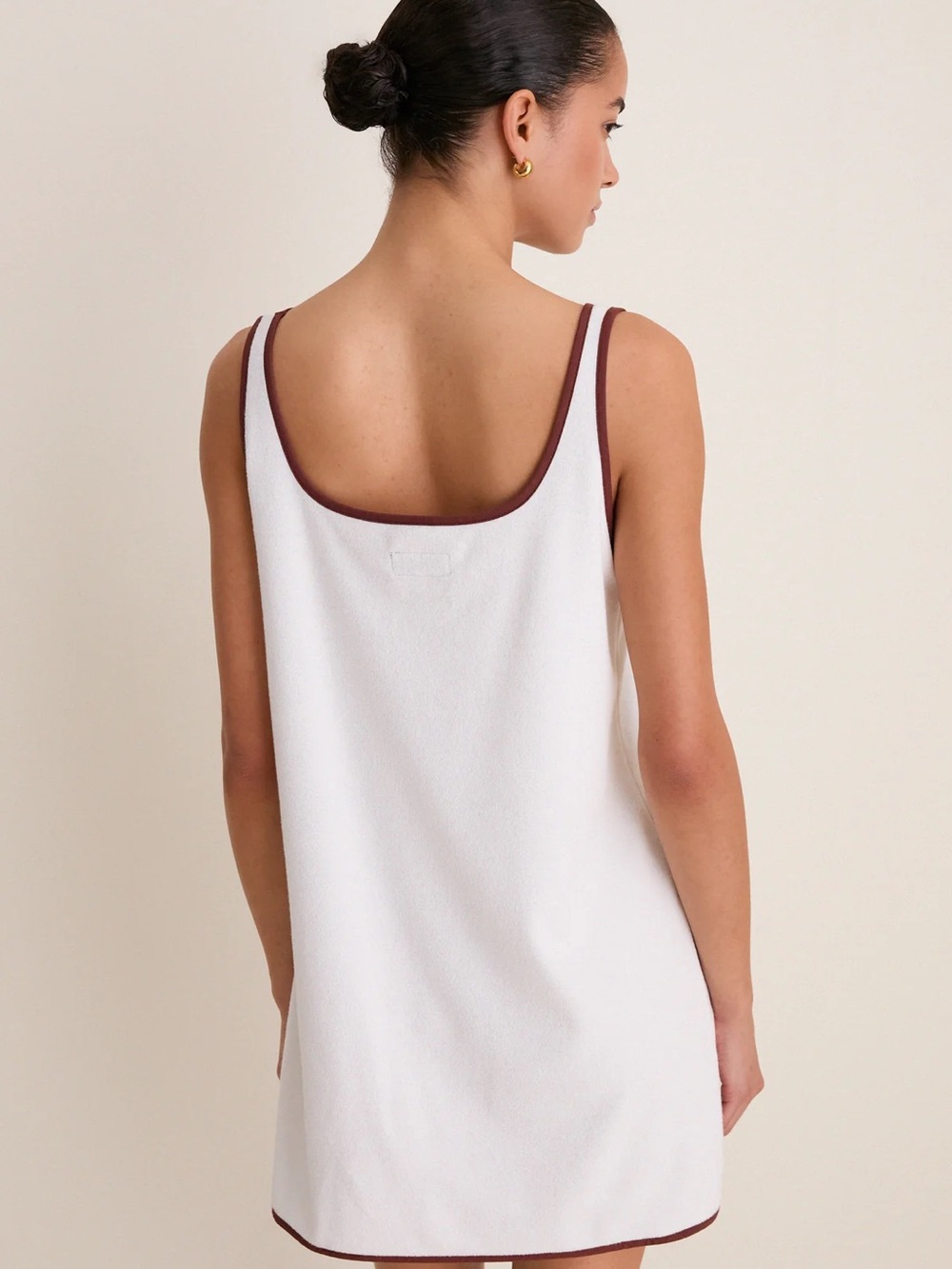 TuckerNuck Blanc Shell Embroidered Mini Terrycloth Dress Coverup - Picture 4 of 6
